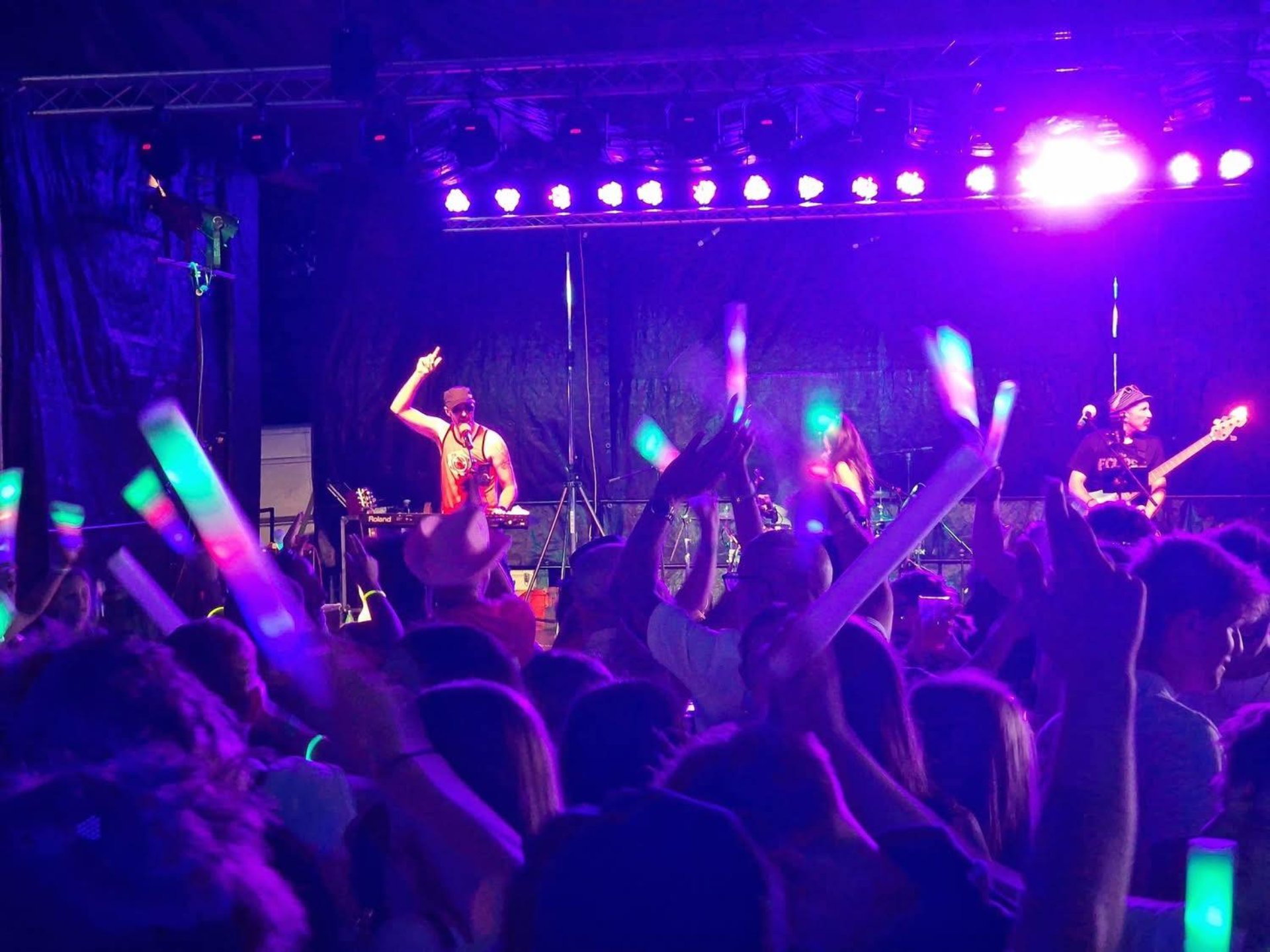A band on the stage