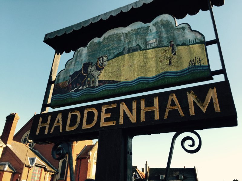 The Haddenham village sign